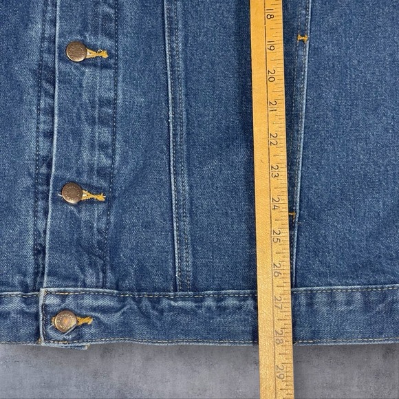 Wrangler Denim Trucker Jacket Mens XL Unlined Western Rodeo Ranch Rodeo - Picture 8 of 9